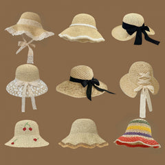 Wide brim lace off-white