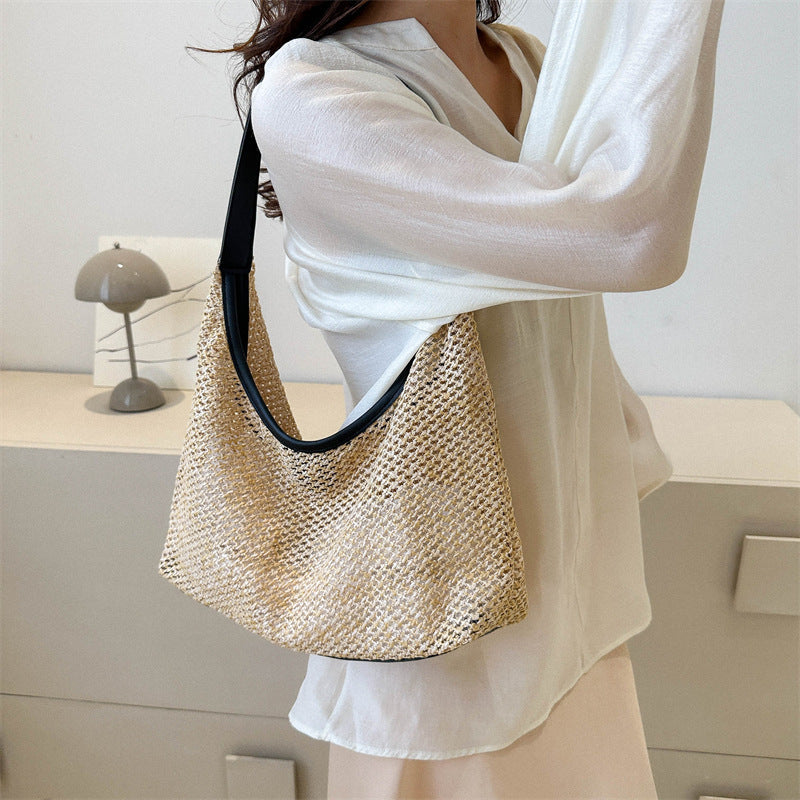 straw tote bag