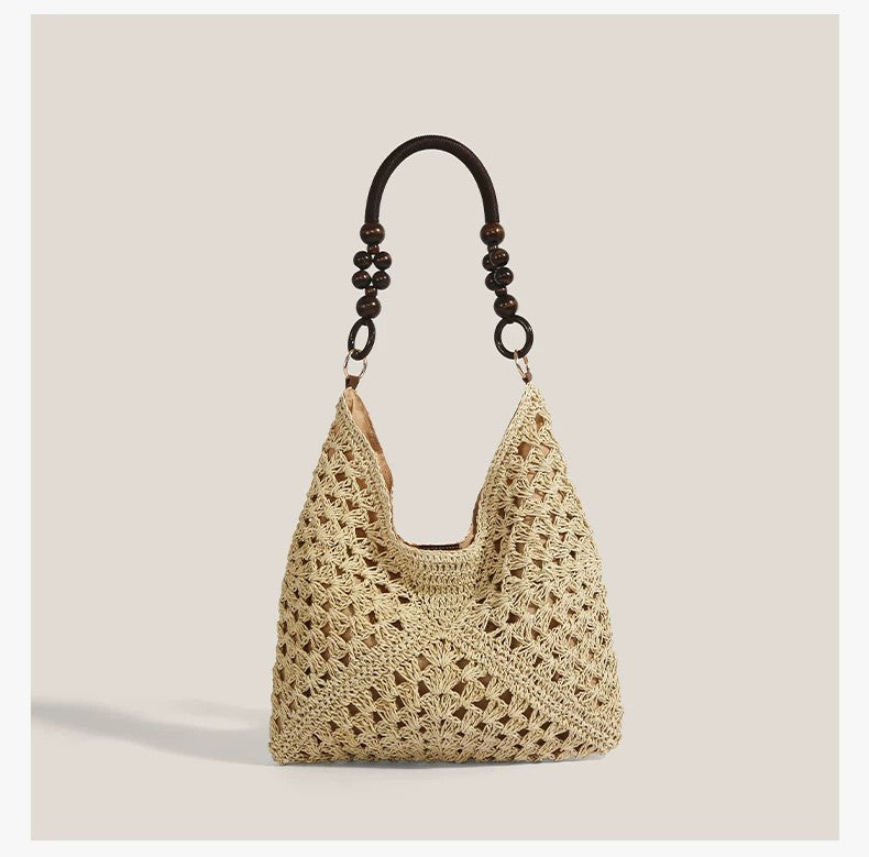 Straw Woven Single Shoulder Tote Bag