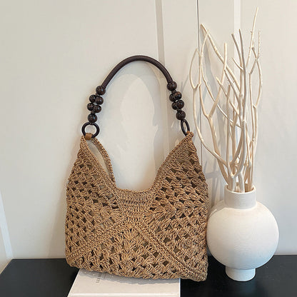Straw Woven Tote Shoulder Bag