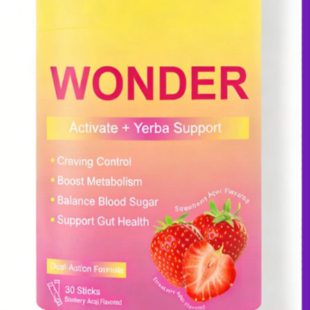 Strawberry Flavored Probiotic Powder Mix