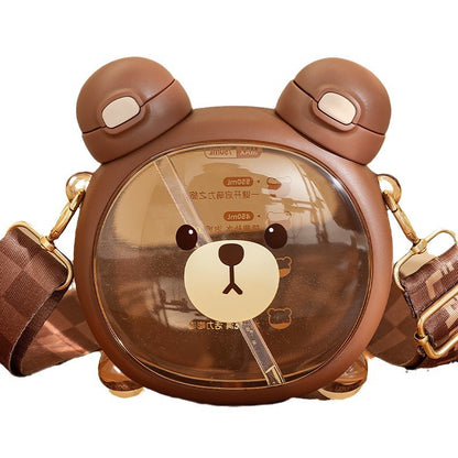 Strawberry Life Teddy Bear Water Bottle