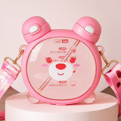 Strawberry Life Teddy Bear Water Bottle