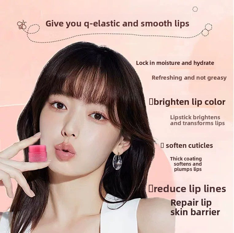 Strawberry Lip Mask and Balm Set