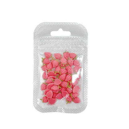 Strawberry nail art decorations