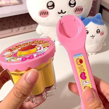 Strawberry pudding feeding toy
