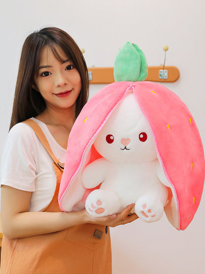 Strawberry Rabbit Plush Doll Toy