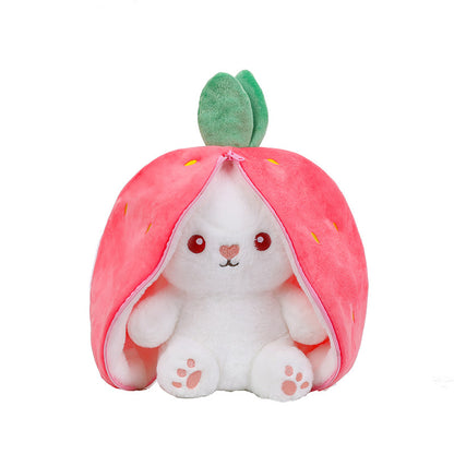 Strawberry Rabbit Plush Doll Toy