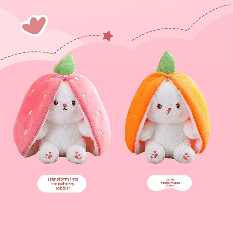 Strawberry Rabbit Plush Toy Doll