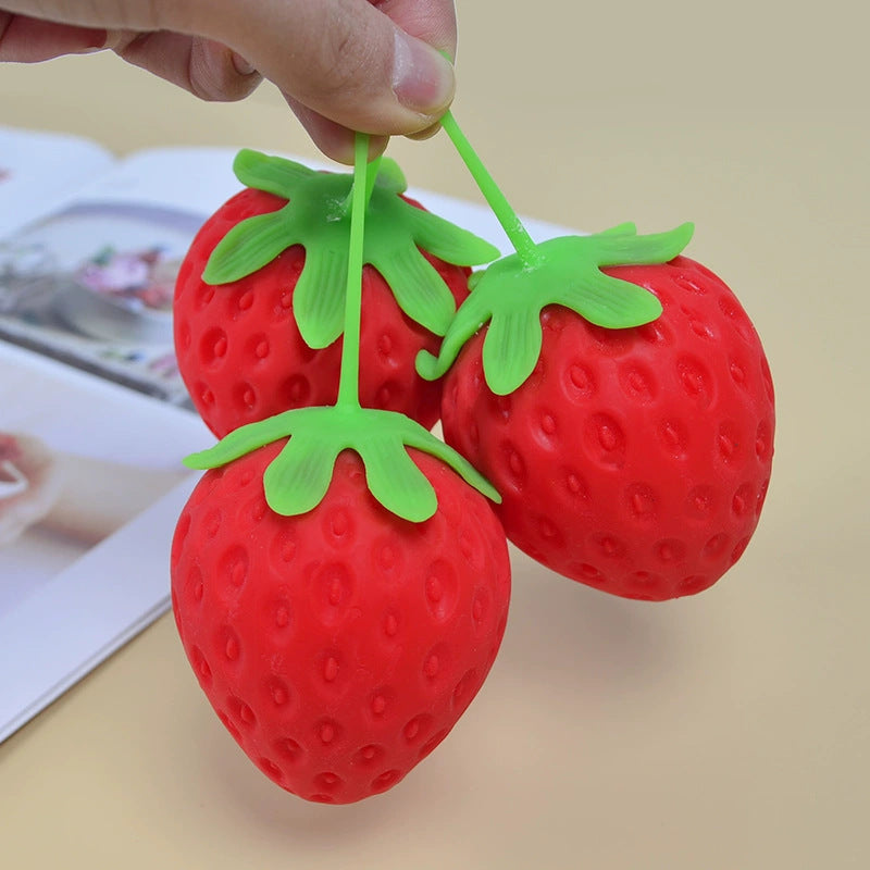 Strawberry Shaped Squeeze Stress Relief Toy