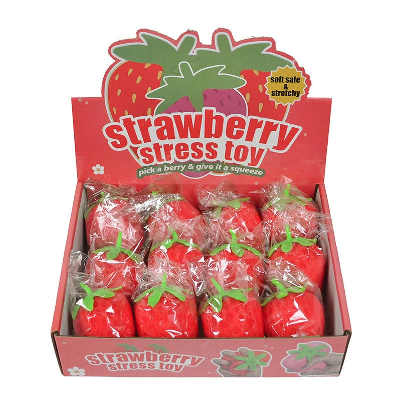 Strawberry Shaped Squeeze Stress Relief Toy
