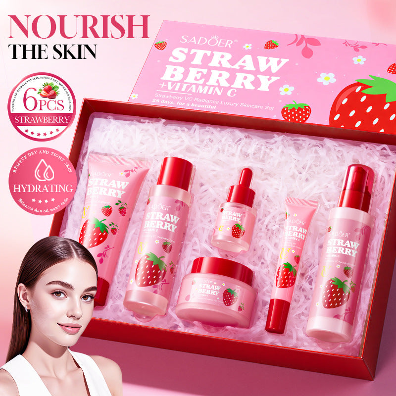 Strawberry VC Brightening Skincare Set