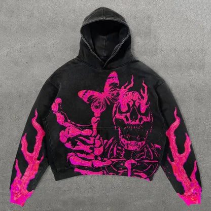Street Fashion Brand Skull Pullover Sweat