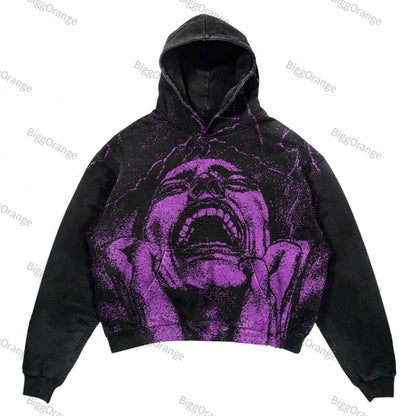 Street Fashion Brand Skull Pullover Sweat