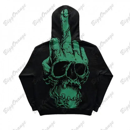 Street Fashion Brand Skull Pullover Sweat