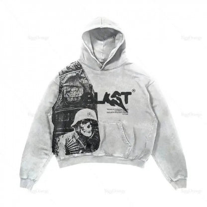 Street Fashion Brand Skull Pullover Sweat