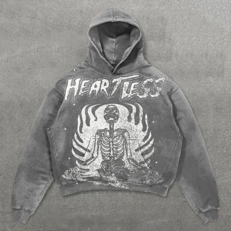 Street Fashion Brand Skull Pullover Sweat