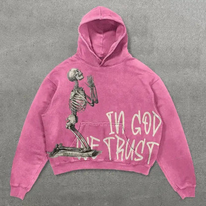 Street Fashion Brand Skull Pullover Sweat
