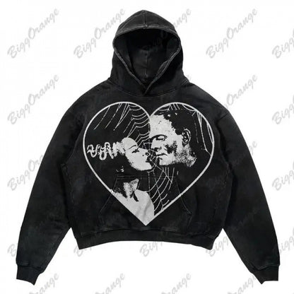 Street Fashion Brand Skull Pullover Sweat