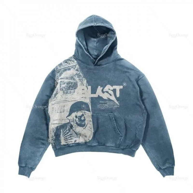 Street Fashion Brand Skull Pullover Sweat