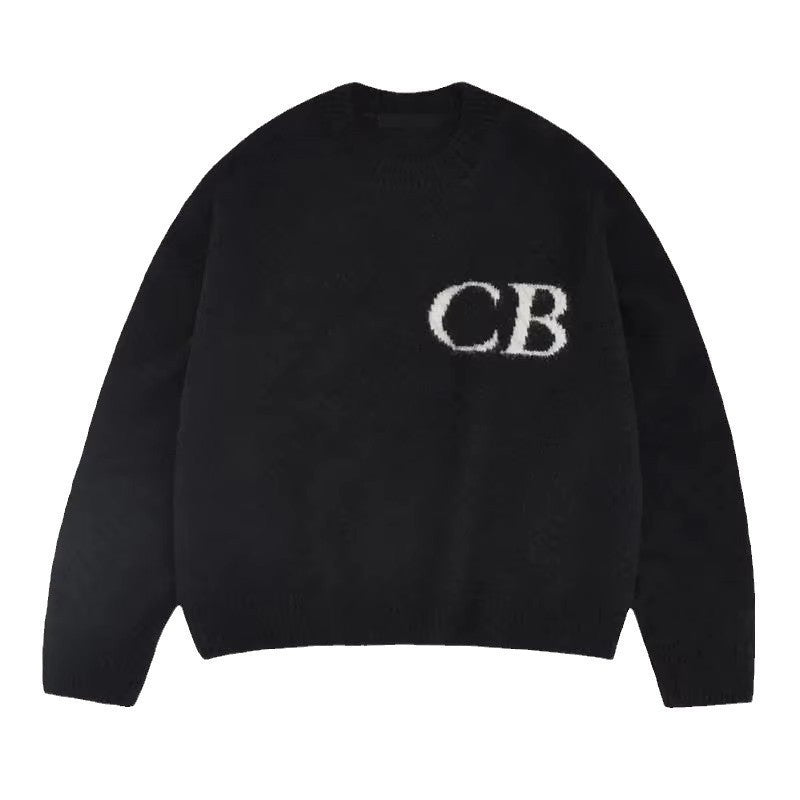 Street Style Jacquard Knit Sweater