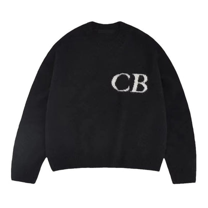 Street Style Jacquard Knit Sweater