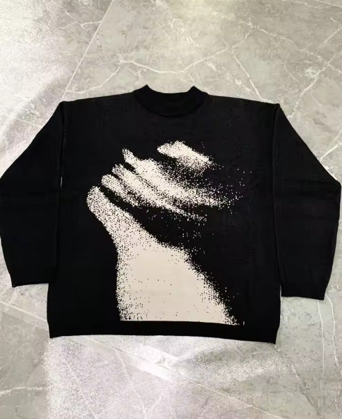 Street Style Jacquard Knit Sweater