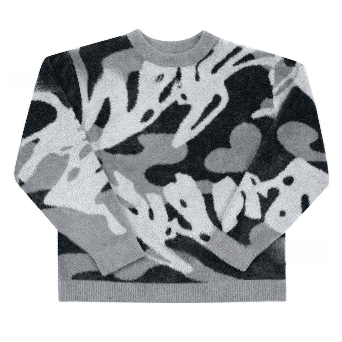 Street Style Jacquard Knit Sweater