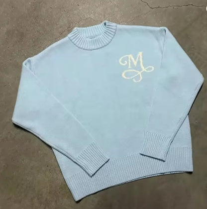 Street Style Jacquard Knit Sweater