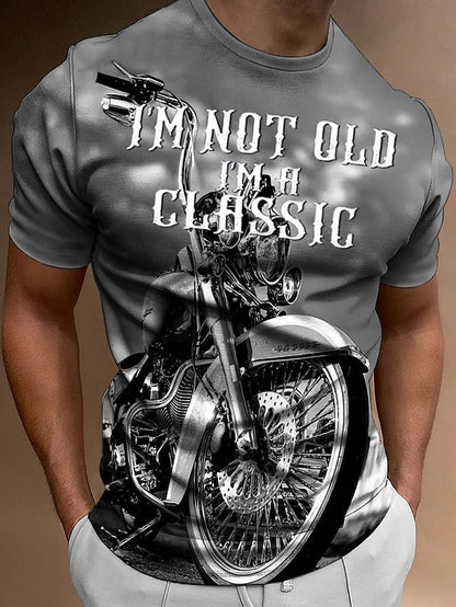Street-style Trendy Men's Round-Neck T-Shirt
