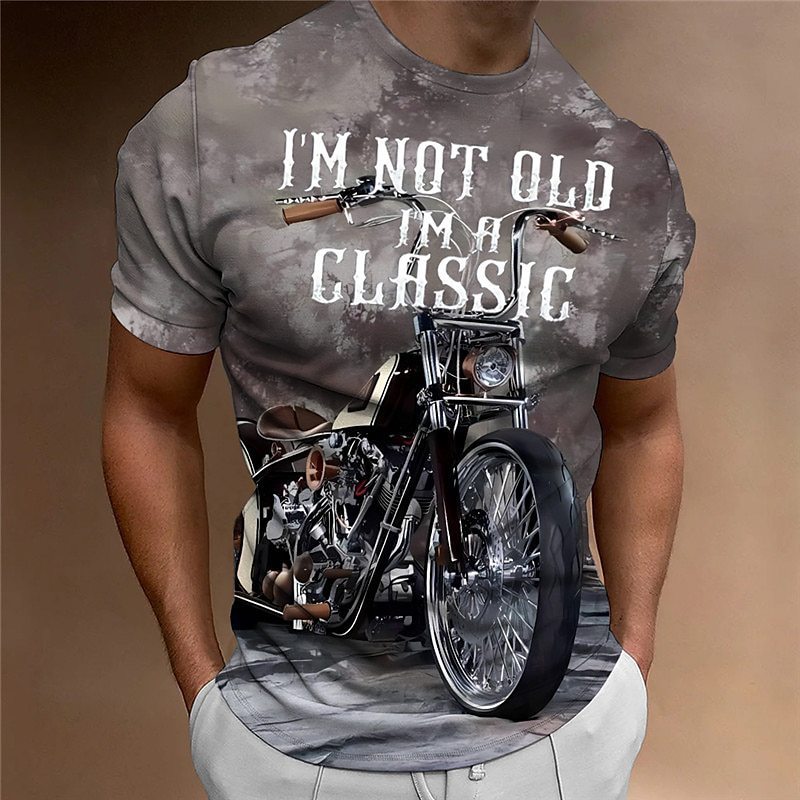 Street-style Trendy Men's Round-Neck T-Shirt