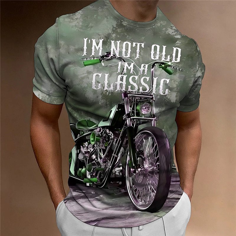 Street-style Trendy Men's Round-Neck T-Shirt