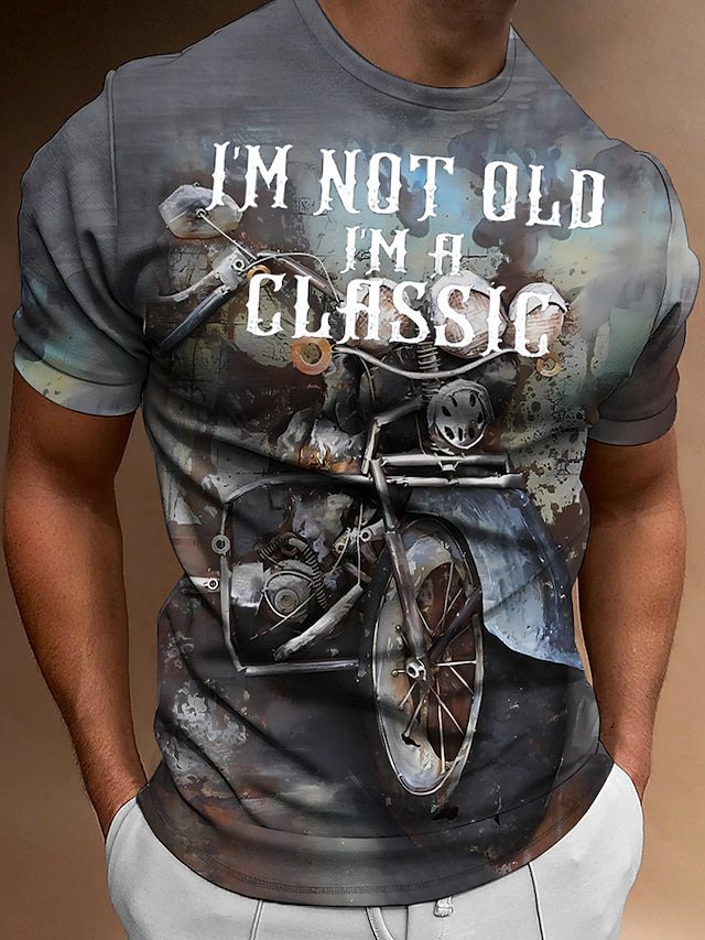 Street-style Trendy Men's Round-Neck T-Shirt