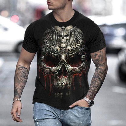 Street trend fashion men's round-neck T-shirt