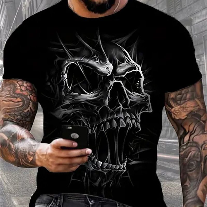 Street trend fashion men's round-neck T-shirt