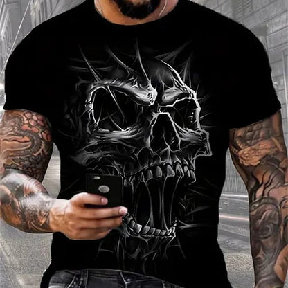 Street trend fashion men's round-neck T-shirt