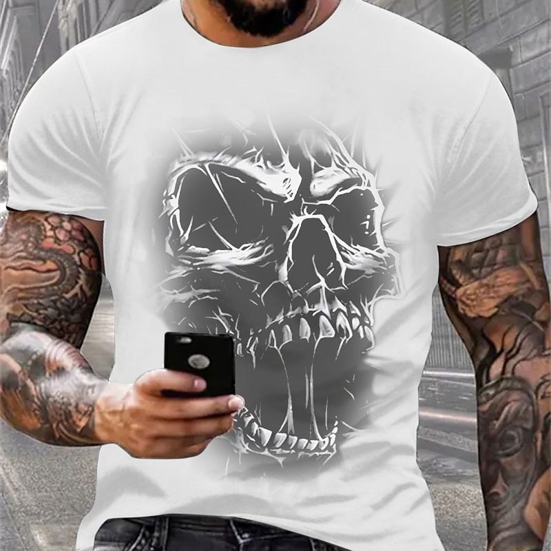 Street trend fashion men's round-neck T-shirt