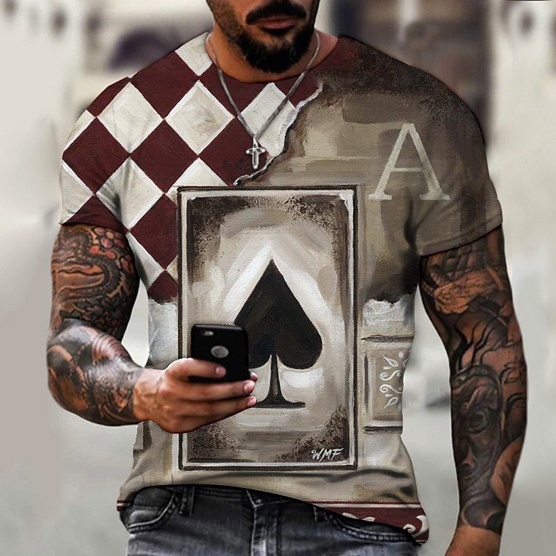 Street trend fashion men's round-neck T-shirt