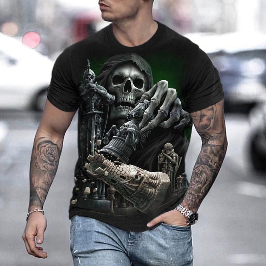 Street trend fashion men's round-neck T-shirt