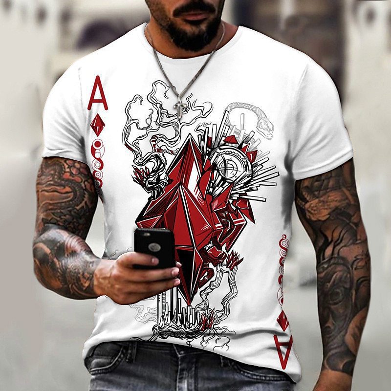 Street trend fashion men's round-neck T-shirt
