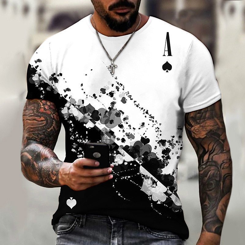Street trend fashion men's round-neck T-shirt