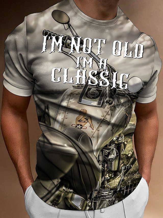 Street trend fashion men's round-neck T-shirt