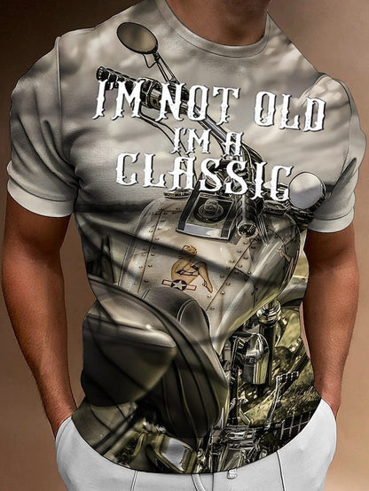 Street trend fashion men's round-neck T-shirt