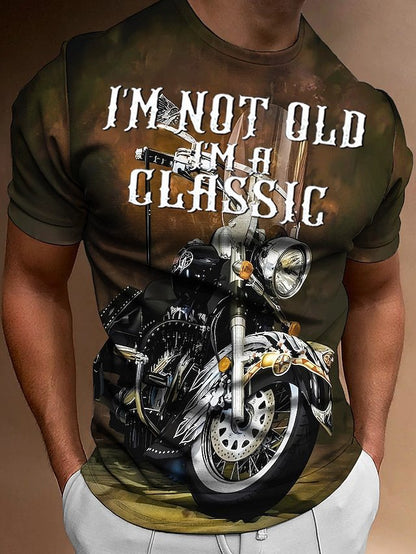 Street trend fashion men's round-neck T-shirt
