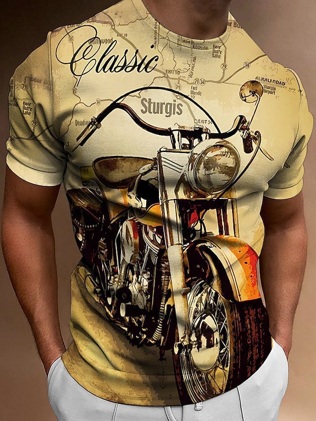 Street trend fashion men's round-neck T-shirt