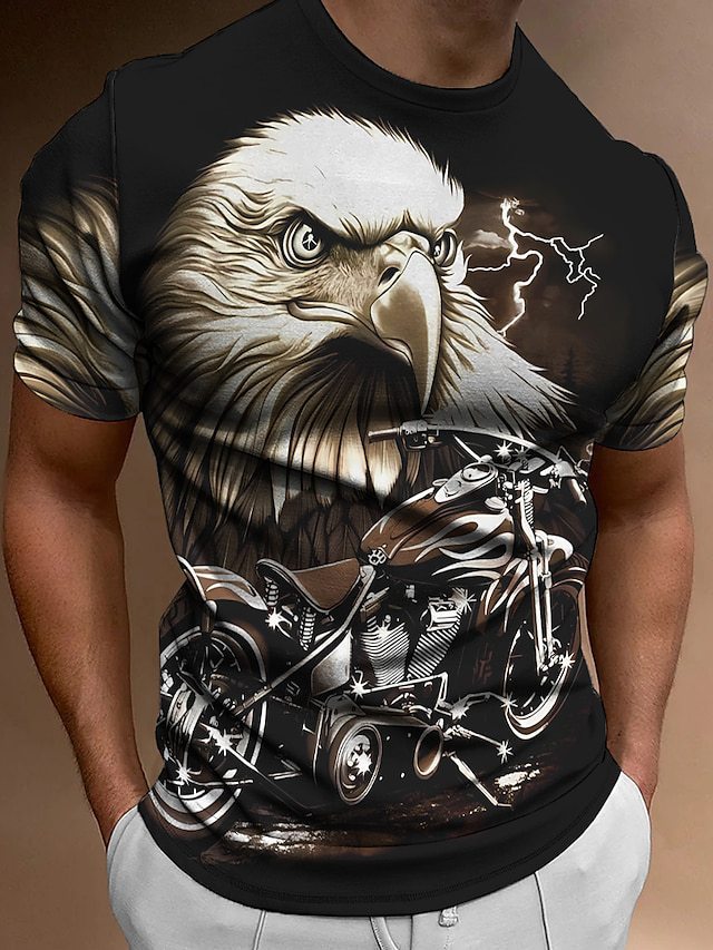 Street trend fashion men's round-neck T-shirt