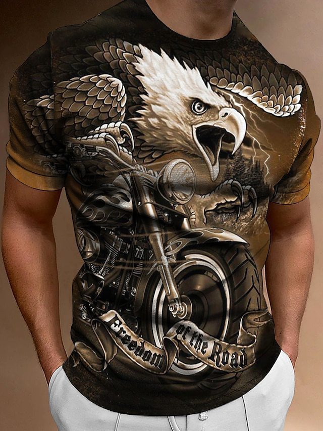 Street trend fashion men's round-neck T-shirt