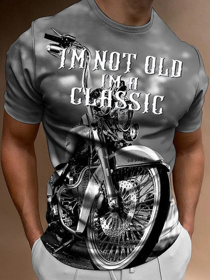 Street trend fashion men's round-neck T-shirt