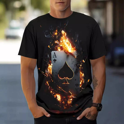 Street trend fashion men's round-neck T-shirt