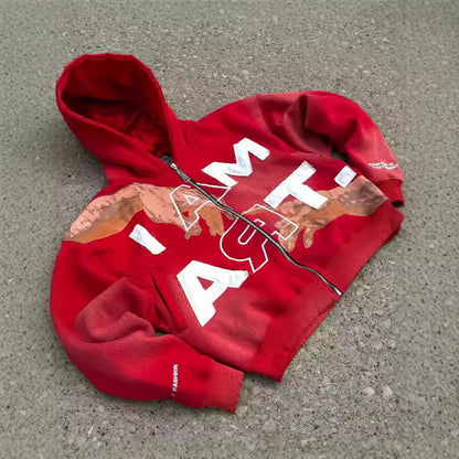 Streetwear 3D Print Loose Fit Hoodie